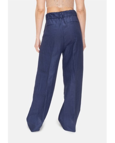 MYTHS Pantaloni donna Blu navy