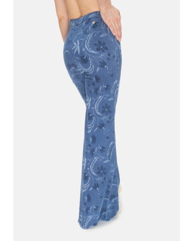 SHAFT JEANS Jeans donna stampato blu