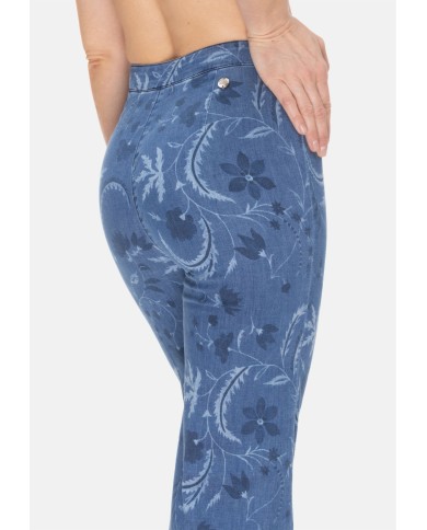 SHAFT JEANS Jeans donna stampato blu