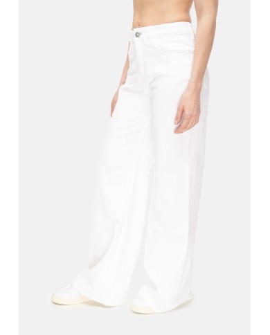 SHAFT JEANS Jeans donna vita alta Bianco