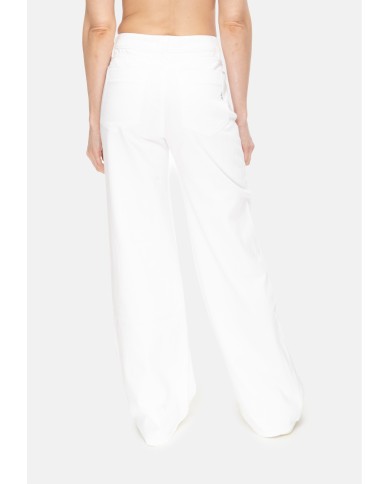 SHAFT JEANS Jeans donna vita alta Bianco