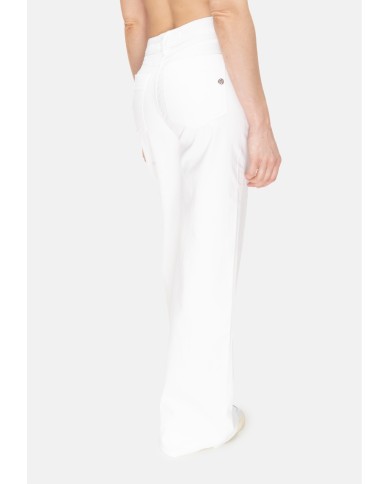 SHAFT JEANS Jeans donna vita alta Bianco