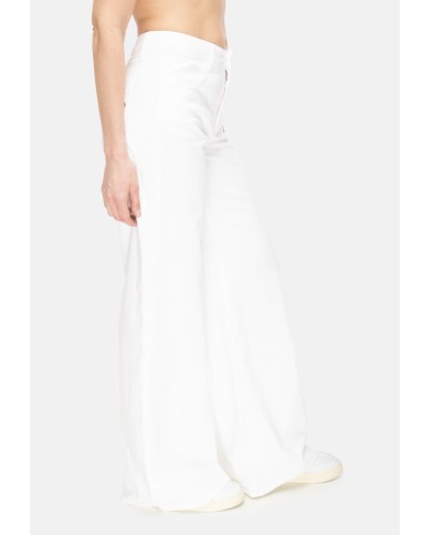 SHAFT JEANS Jeans donna vita alta Bianco