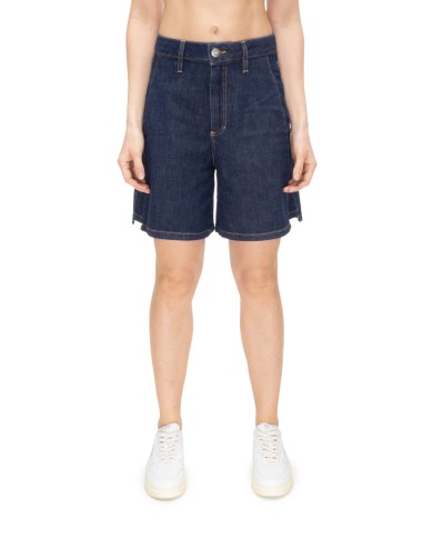SHAFT JEANS Bermuda denim donna blu