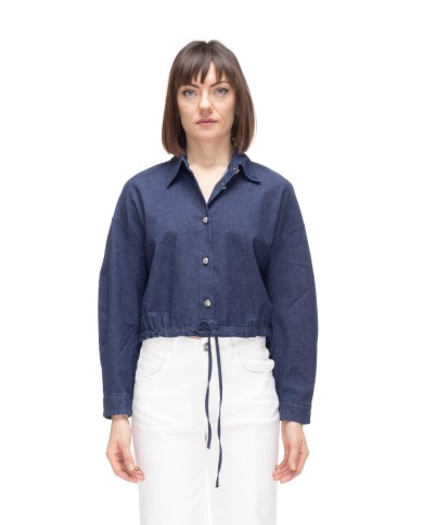 SHAFT JEANS Camicia jeans donna blu