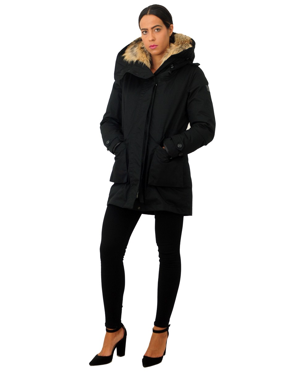 woolrich parka nero