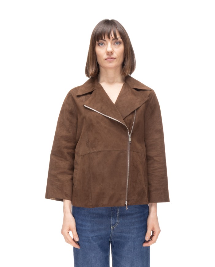 THE JACKIE Chiodo suede donna marrone