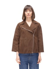 THE JACKIE Chiodo suede donna marrone