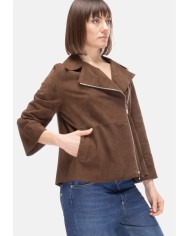 THE JACKIE Chiodo suede donna marrone