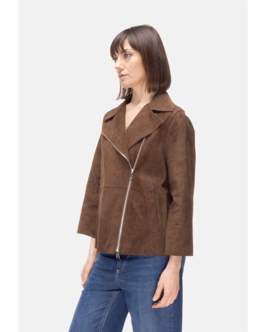 THE JACKIE Chiodo suede donna marrone