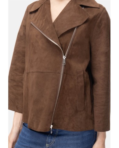 THE JACKIE Chiodo suede donna marrone