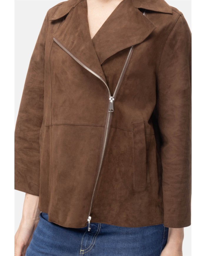THE JACKIE Chiodo suede donna marrone