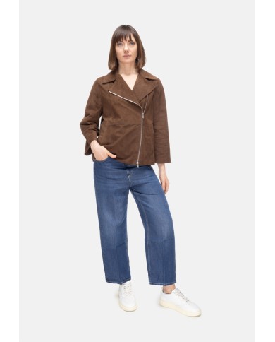 THE JACKIE Chiodo suede donna marrone