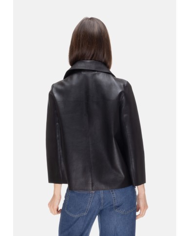 THE JACKIE Chiodo pelle donna nero