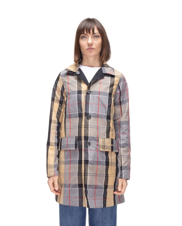 BARBOUR Giaccone donna reversibile Babbity Nera