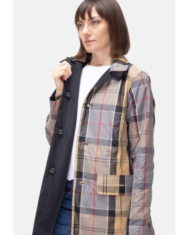 BARBOUR Giaccone donna reversibile Babbity Nera