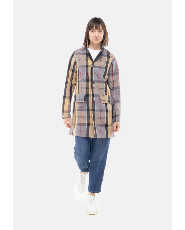 BARBOUR Giaccone donna reversibile Babbity Nera