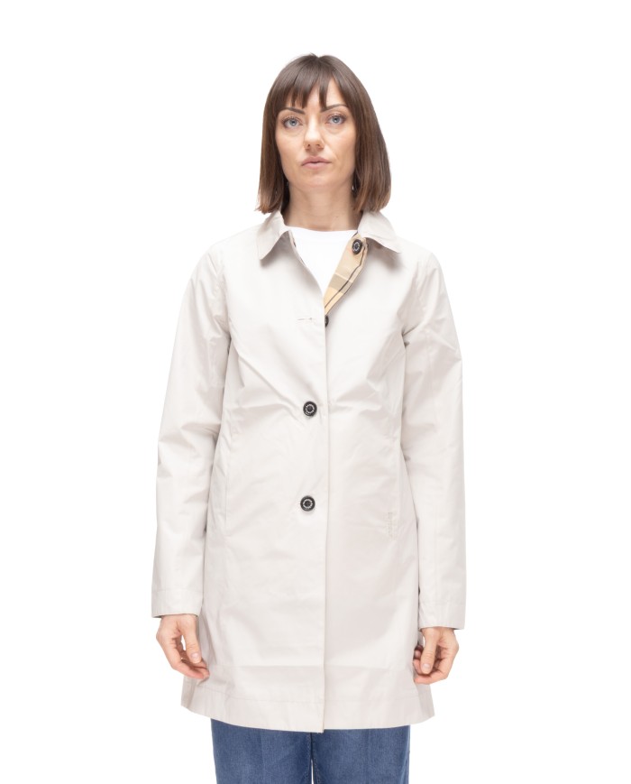 BARBOUR Giaccone donna reversibile Babbity beige