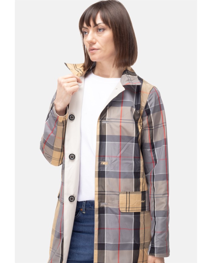BARBOUR Giaccone donna reversibile Babbity beige