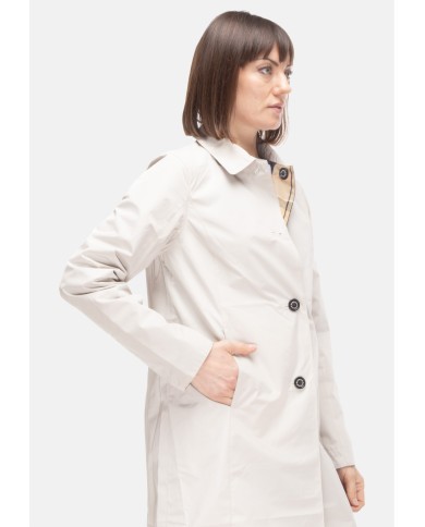 BARBOUR Giaccone donna reversibile Babbity beige