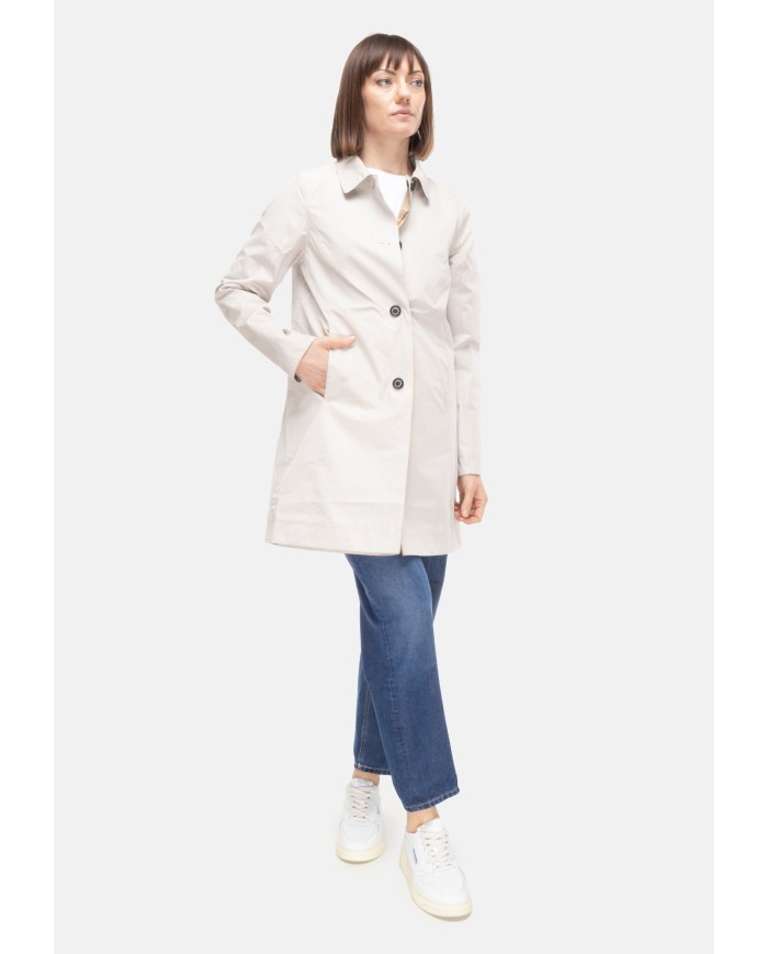 BARBOUR Giaccone donna reversibile Babbity beige
