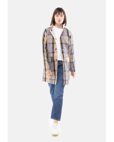 BARBOUR Giaccone donna reversibile Babbity beige
