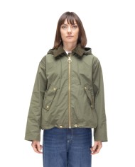 BARBOUR Giubbino donna antipioggia Weaver verde