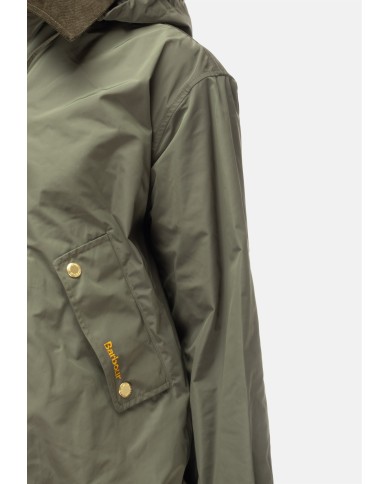 BARBOUR Giubbino donna antipioggia Weaver verde