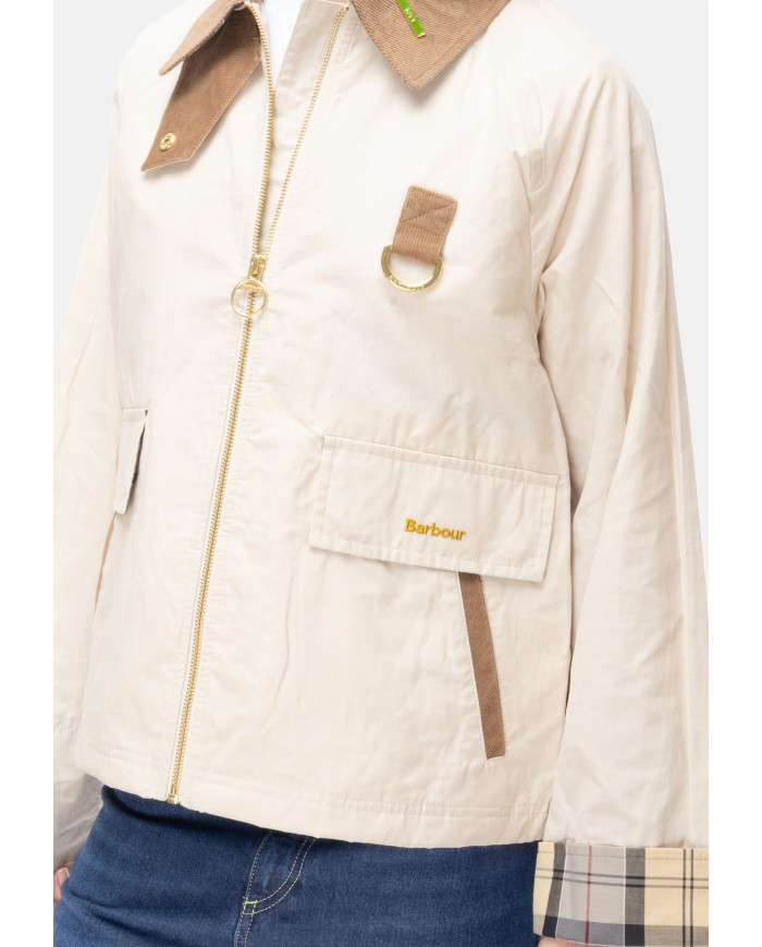 BARBOUR Giubbino donna antipioggia Spey beige