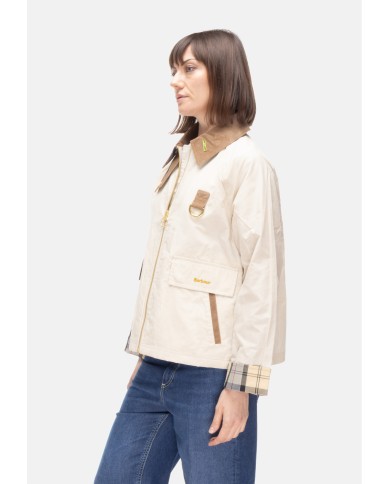 BARBOUR Giubbino donna antipioggia Spey beige