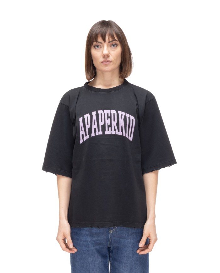 A PAPER KID T-shirt donna Nera