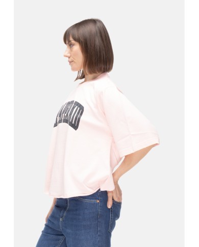 A PAPER KID T-shirt donna rosa chiaro