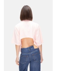A PAPER KID T-shirt donna rosa chiaro