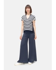 SEMI COUTURE Maglia donna righe bianca blu