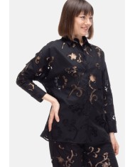 SEMI COUTURE Camicia donna pizzo Nera