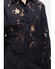 SEMI COUTURE Camicia donna pizzo Nera