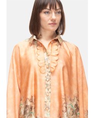 AMOSA Camicia donna poncho fantasia
