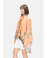 AMOSA Camicia donna poncho fantasia