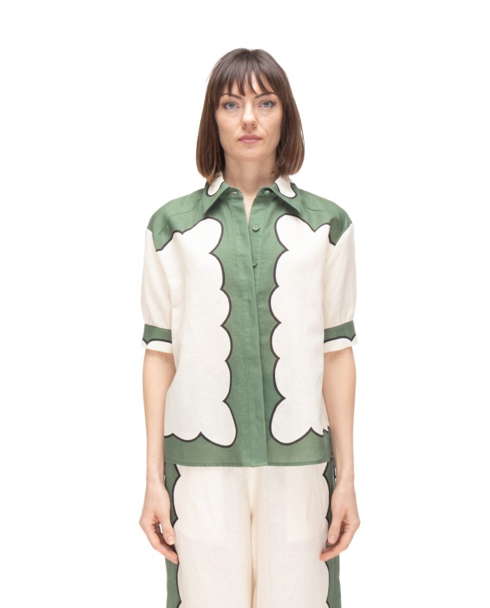 AMOSA Camicia donna Verde