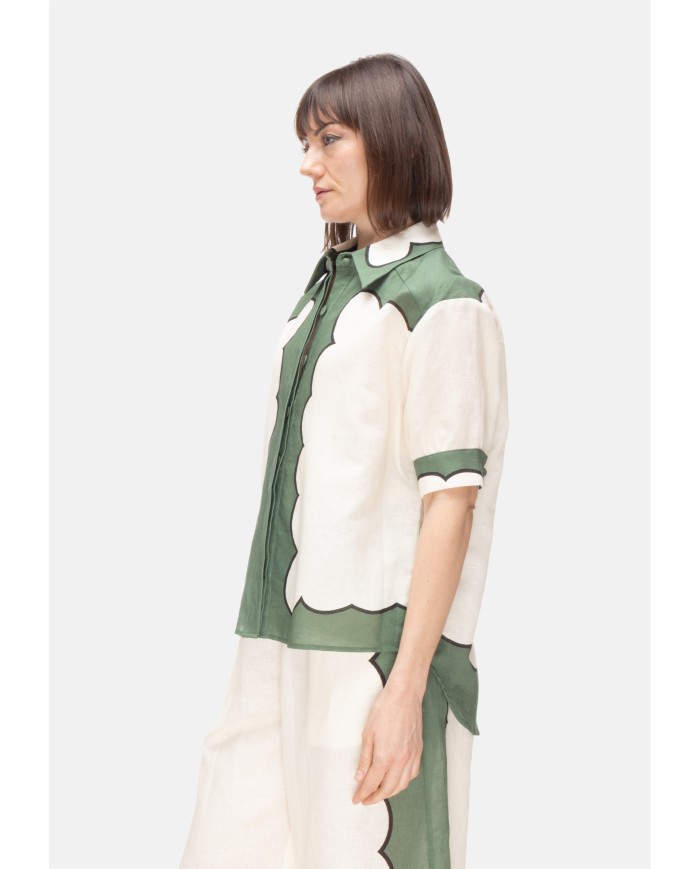 AMOSA Camicia donna Verde