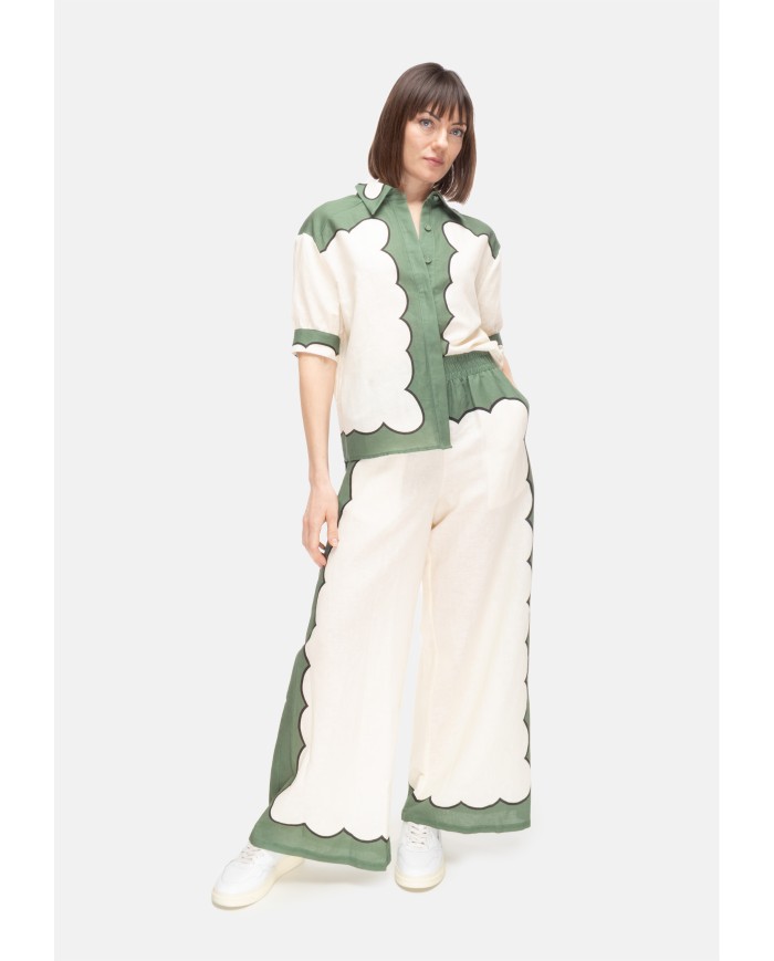 AMOSA Camicia donna Verde