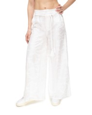 AMOSA Pantaloni donna sangallo bianco