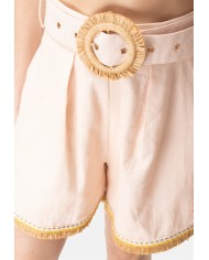 AMOSA Shorts donna con cintura Rosa