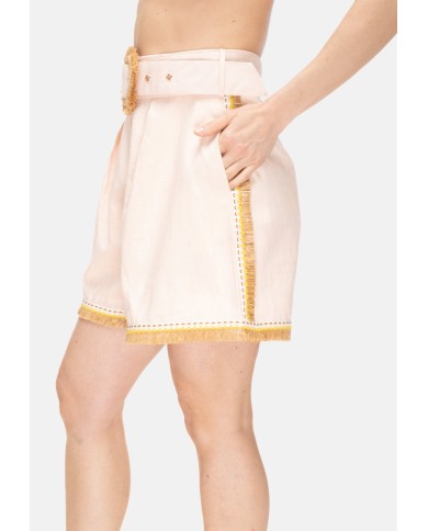 AMOSA Shorts donna con cintura Rosa