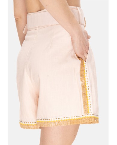 AMOSA Shorts donna con cintura Rosa