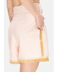 AMOSA Shorts donna con cintura Rosa