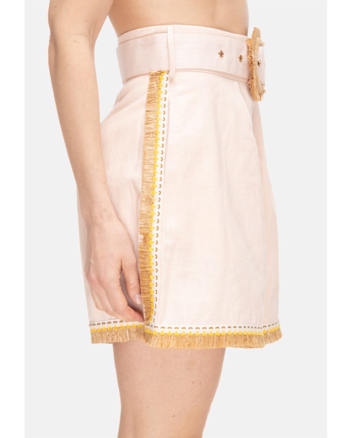 AMOSA Shorts donna con cintura Rosa