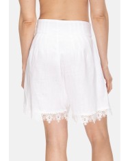AMOSA Shorts donna pizzo bianco