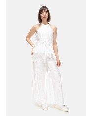 AMOSA Top donna sangallo bianco