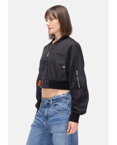BOMBERS Giubbino donna Nero